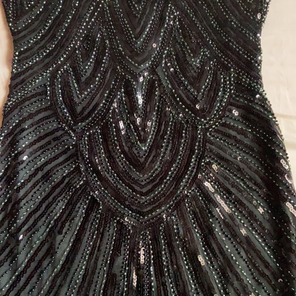 1920’s flapper sequined flapper dress with fringe. Good condition size xs/s - Picture 4 of 9